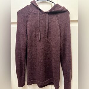 Women’s Alpaca Plum Sweater Hoodie